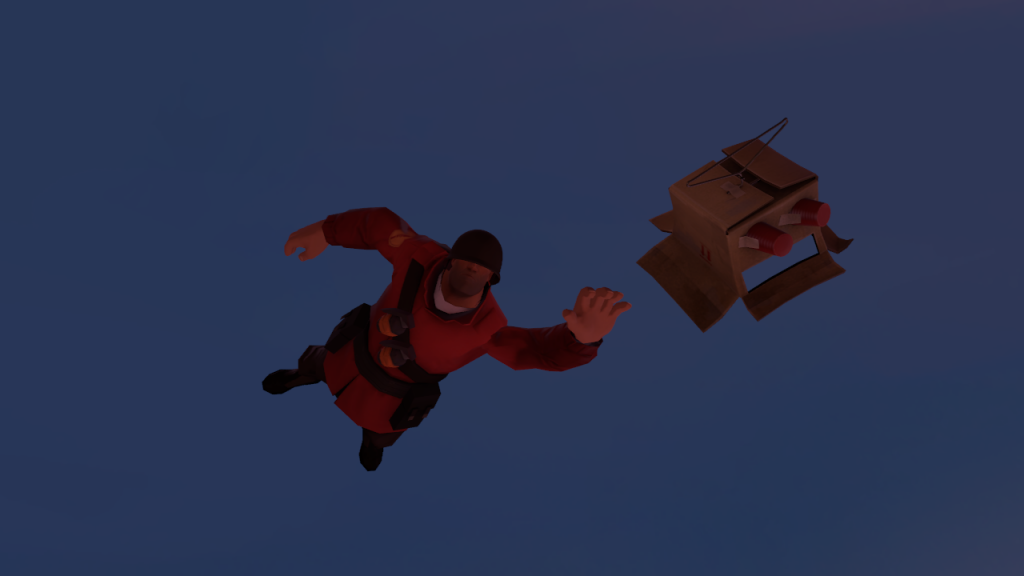 Soldier floating