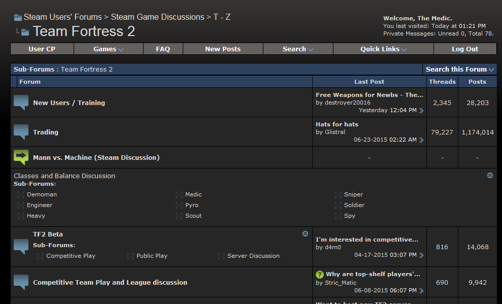 The TF2 part of the Steam User Forums. Even if the rest of the forum prefers SUF, we'll always be SPUF.