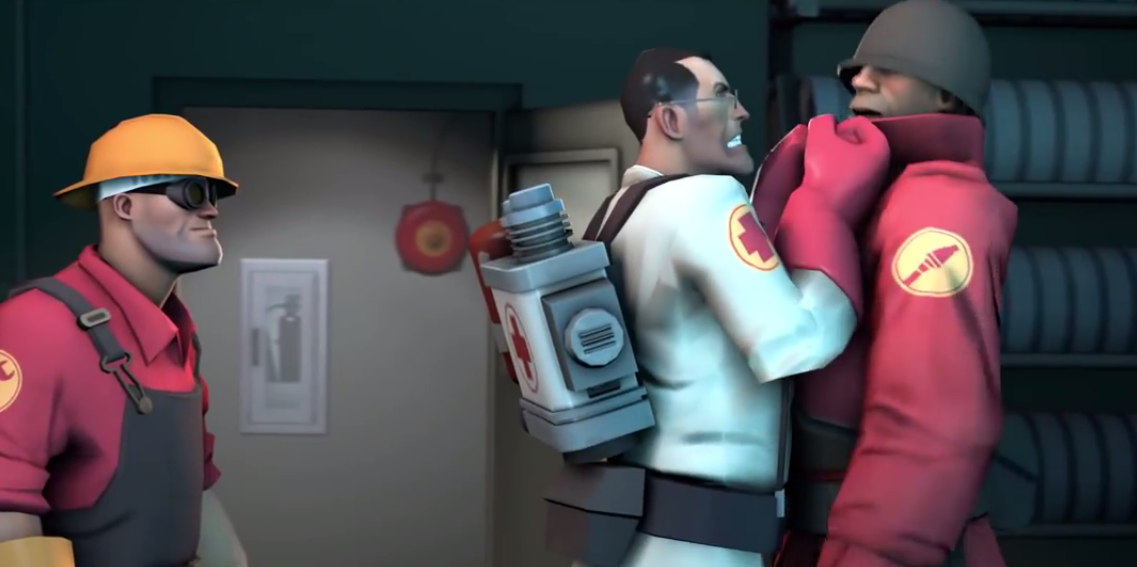 "WHERE HAVE YOU BEEN SENDING IT?" "Medic, have you been working out?"