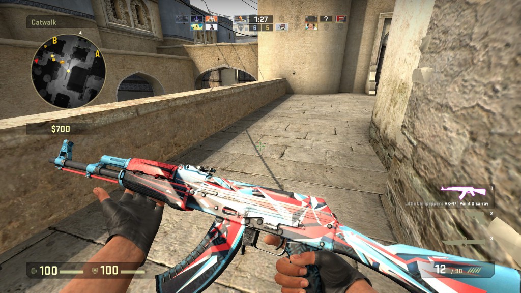 My first life of CSGO consisted of picking this rifle up, examining it, and dying immediately after taking this screenshot.