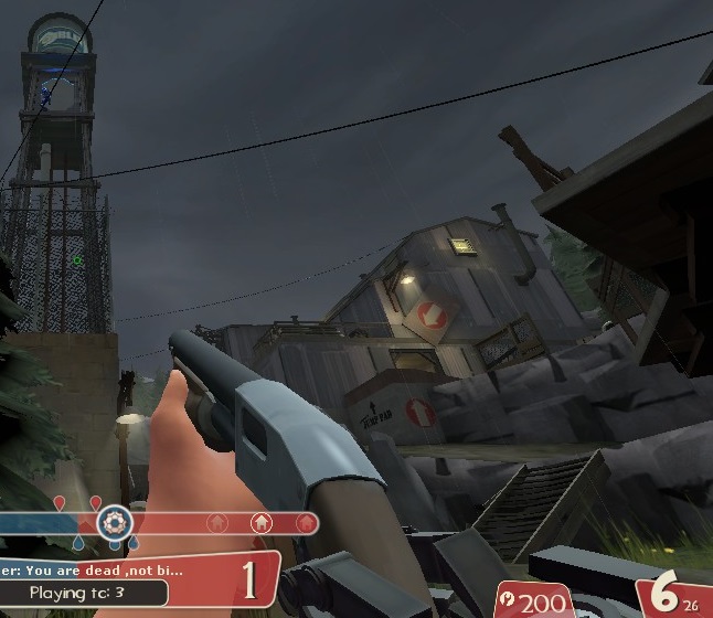 The water tower in particular is a fun challenge to score in. Also notice it makes a great sniper perch.