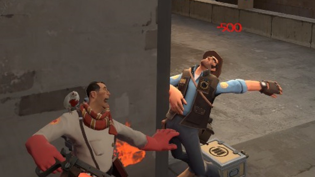 The expression on my Medic's face always makes me smile. That, and the memory of Sniper faceplanting the door frame.