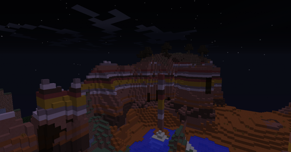 Then again, Beta and Alpha Minecraft didn't have biomes like this...