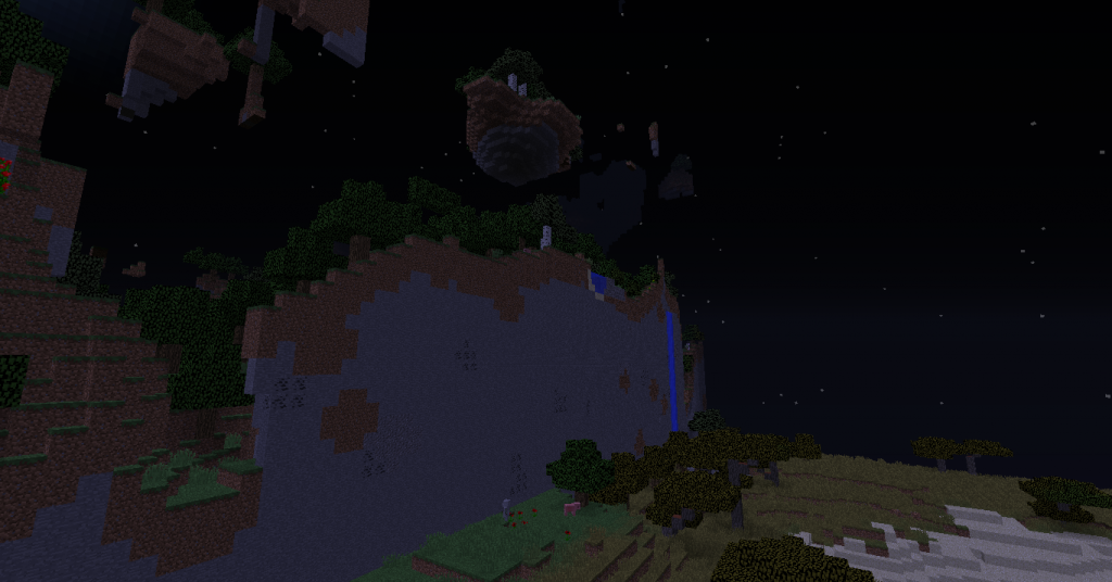 An example of how new worlds can generate weirdly between patches, when new biomes are involved.