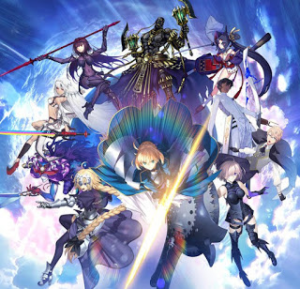 Fate/Grand Order's teaser image, showing off the different servants