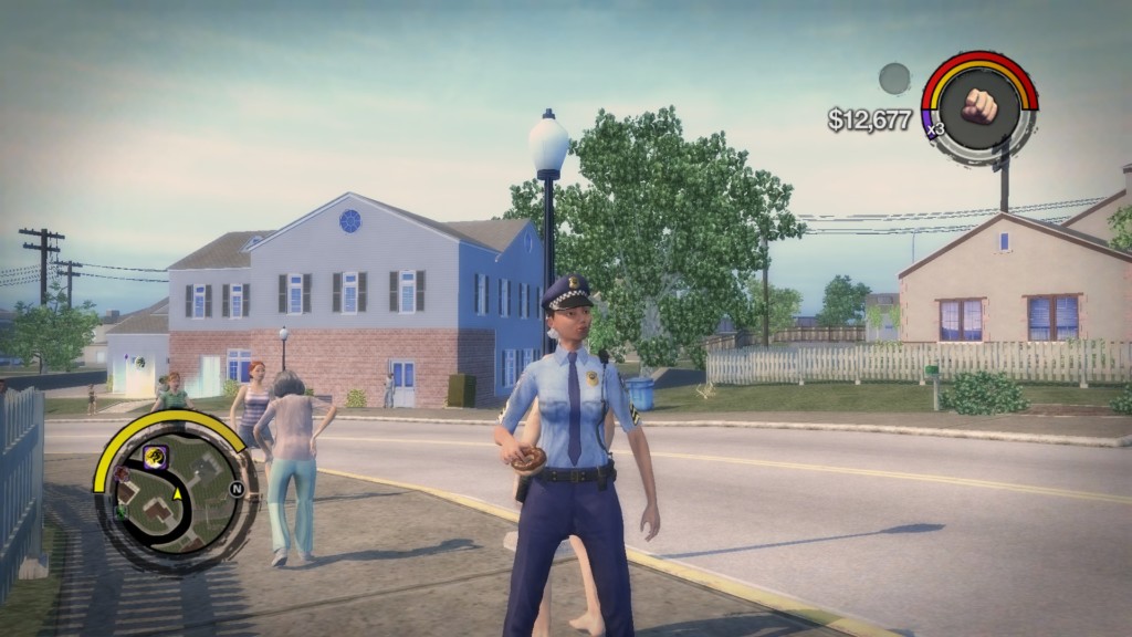 Every gang/law enforcement force in Saints Row 2 has male and female units, something they stopped doing in future games.