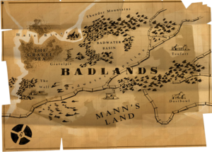 Map of Badlands