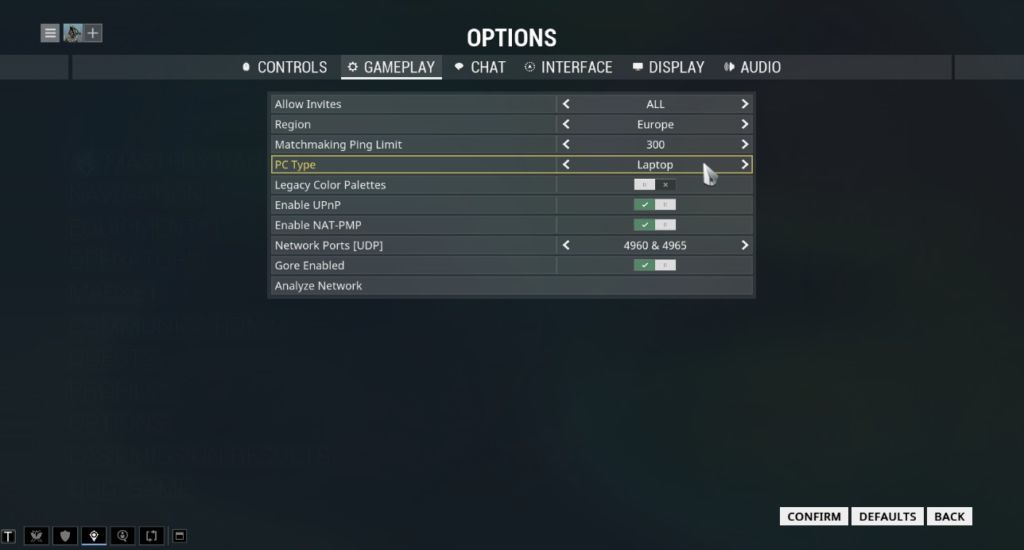 PC Type - under Gameplay in the Options menu