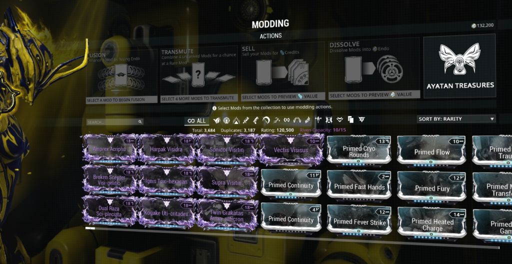 This is my current collection of riven mods.