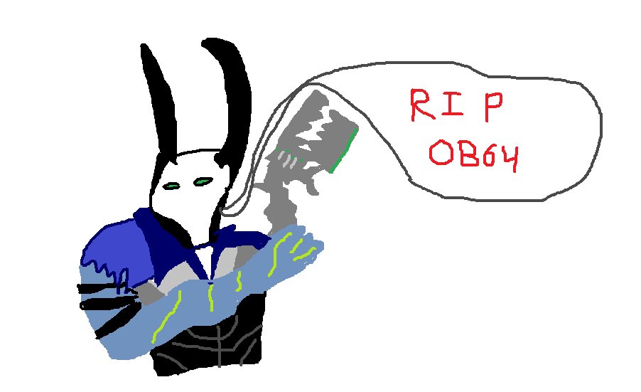 A beautiful drawing of Androxus confirming OB64's death.