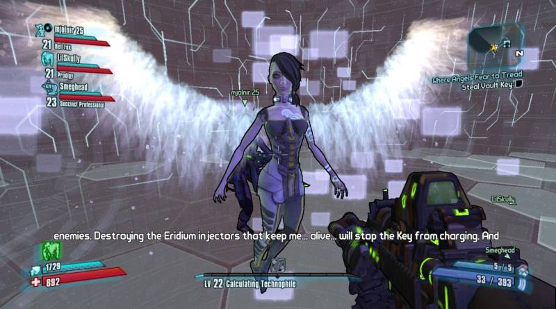 Yeah the whole Angel thing was pretty literal in Borderlands 2