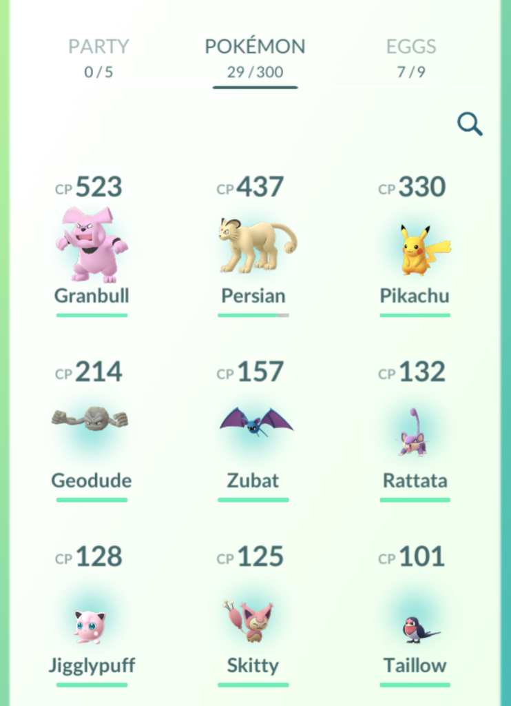 The best of today's haul. Was more interested in getting Pokemon I liked rather than catching duplicates to mash up into candy to feed to my other Pokemon later.