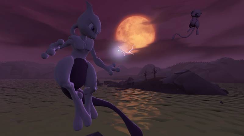 Shiny mewtwo using the move physic