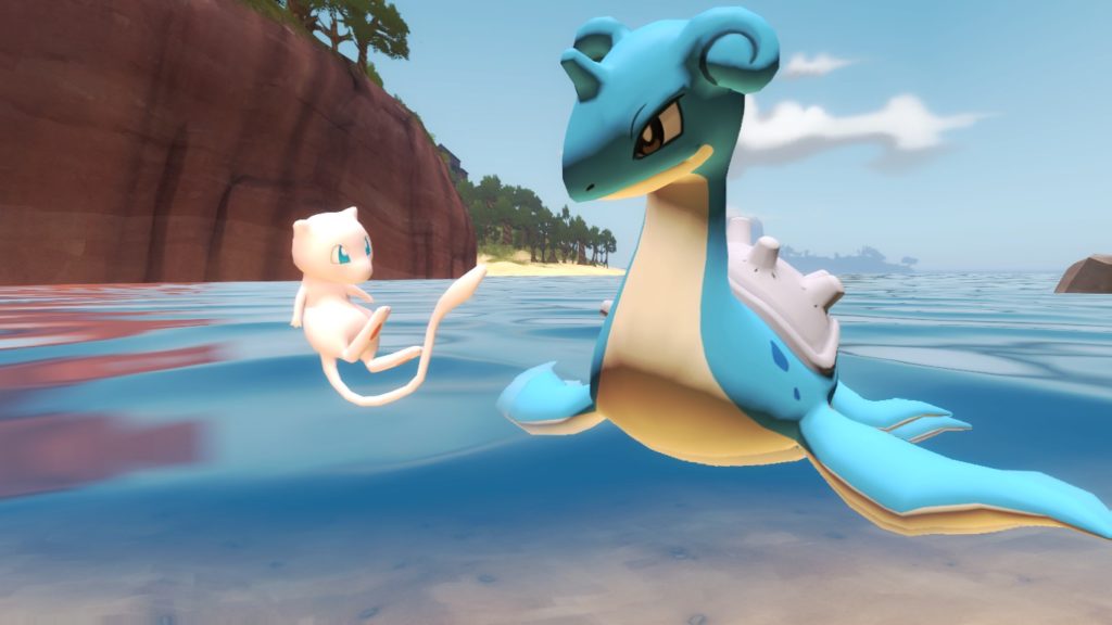 Lapras and Mew