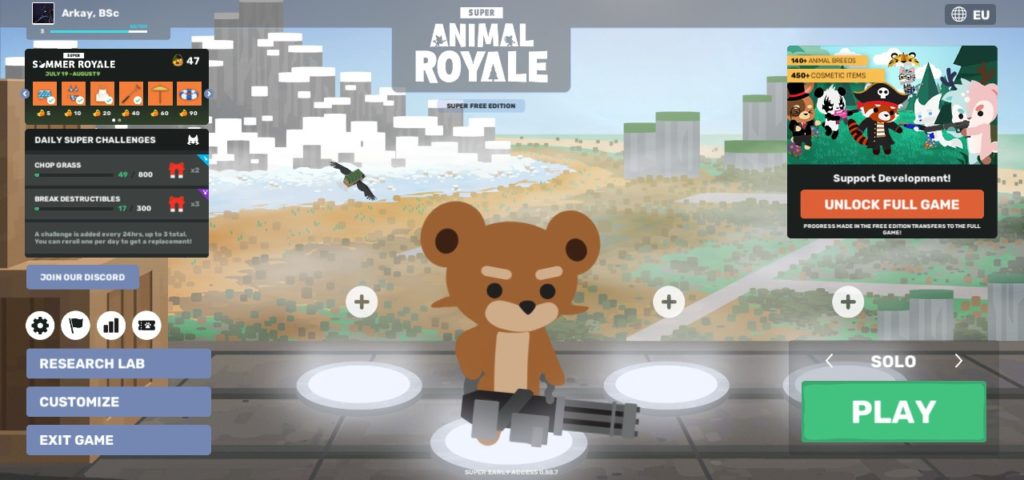 Super Animal Royale, Super Free Edition Demo