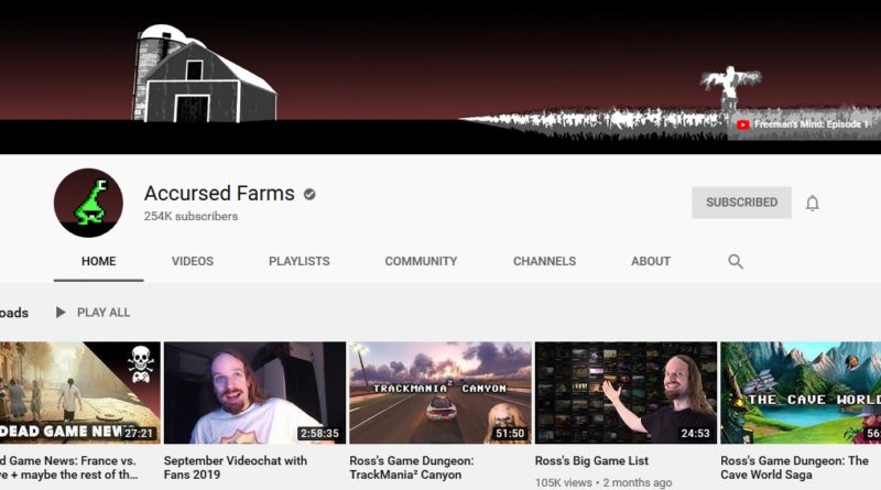 Accursed Farms Youtube Channel