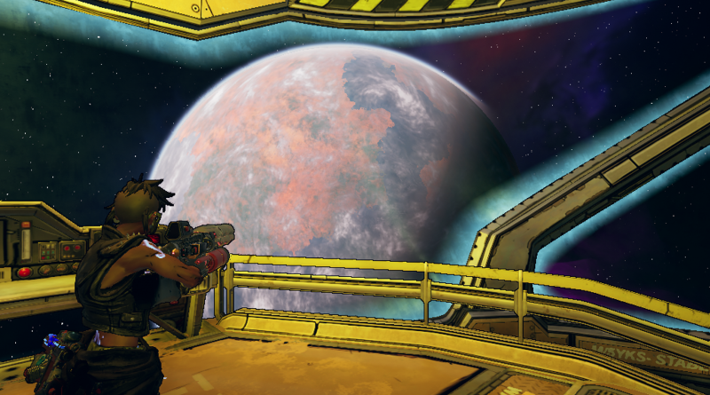 Leaving Pandora for the first proper time. Unless you're Lilith, who was on the moon of Elpis in the Pre-Sequel