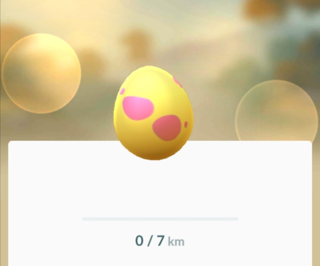 A 7km egg in Pokemon Go