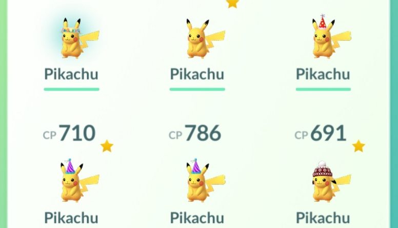 Too many costumed Pikachus