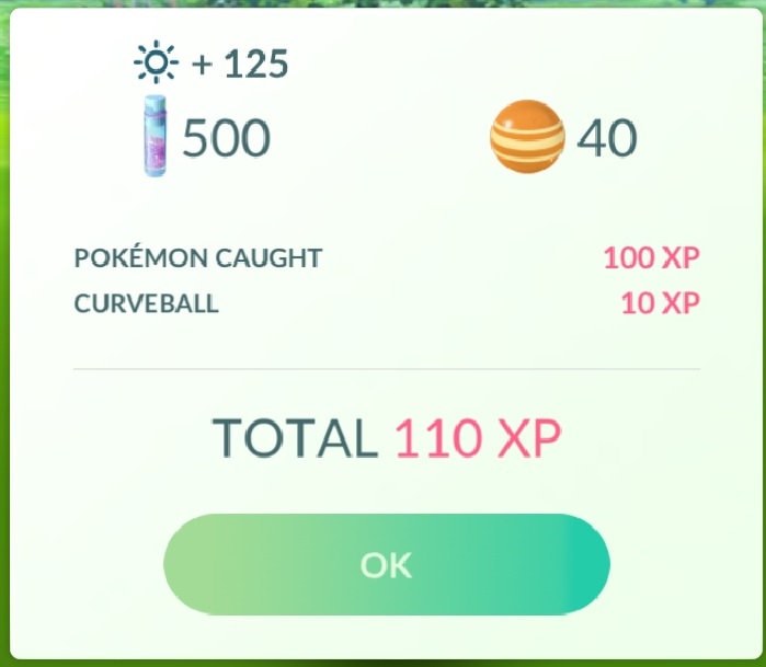 40 candy from catching a Charizard with a pinap during the double candy Fire Biome bonus