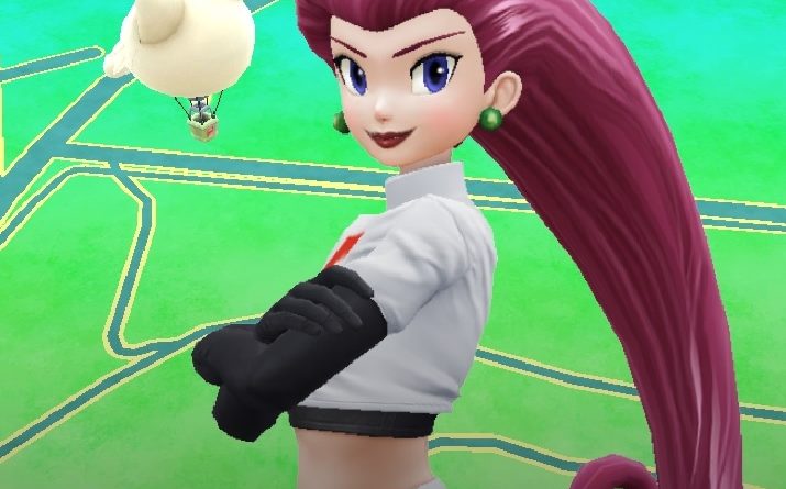 Jessie from Team Rocket and the Meowth Balloon