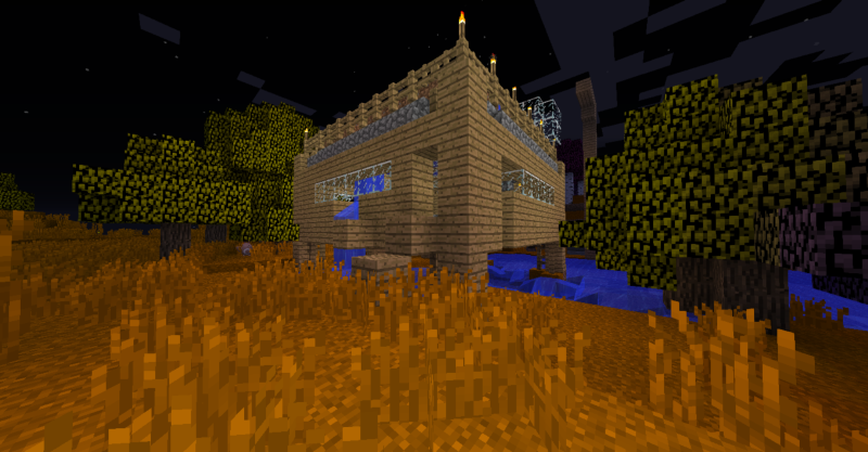 An abandoned home in Minecraft