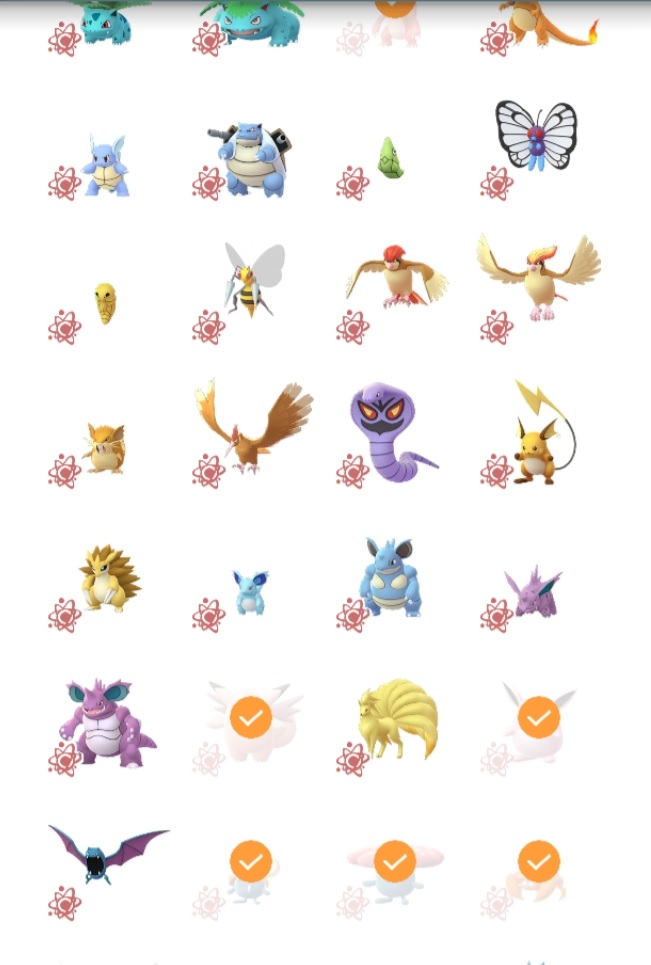 Pokemon you have to evolve to tick off this list.