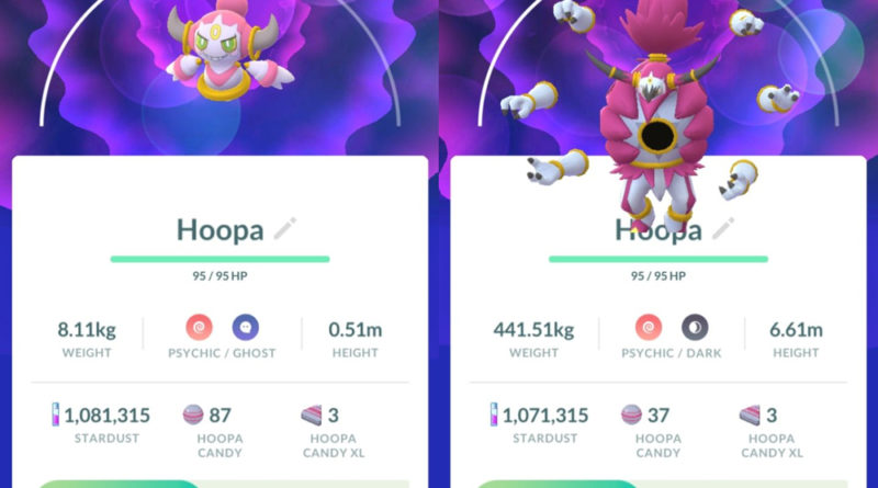 Hoopa in its two forms