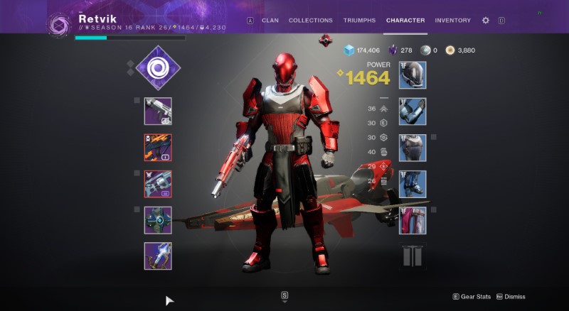 My new Titan with low level gear