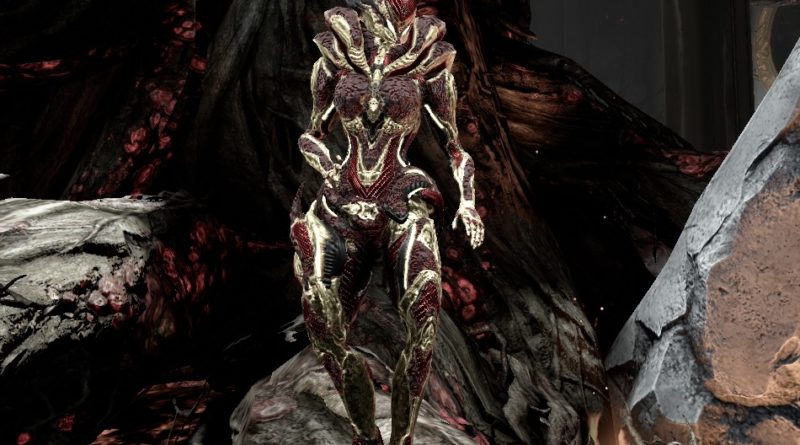 Saryn Prime with the Voidshell Skin