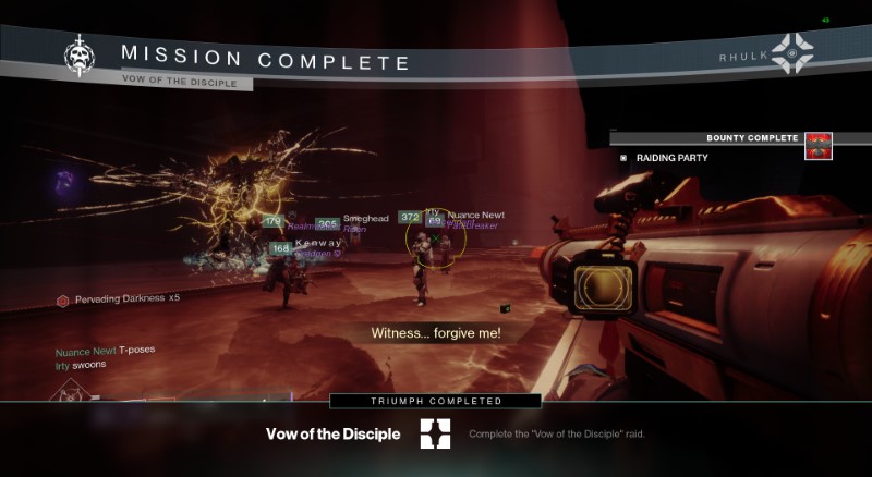 Vow of the Disciple Completed