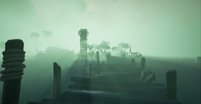 Within the fog of the Sea of Thieves
