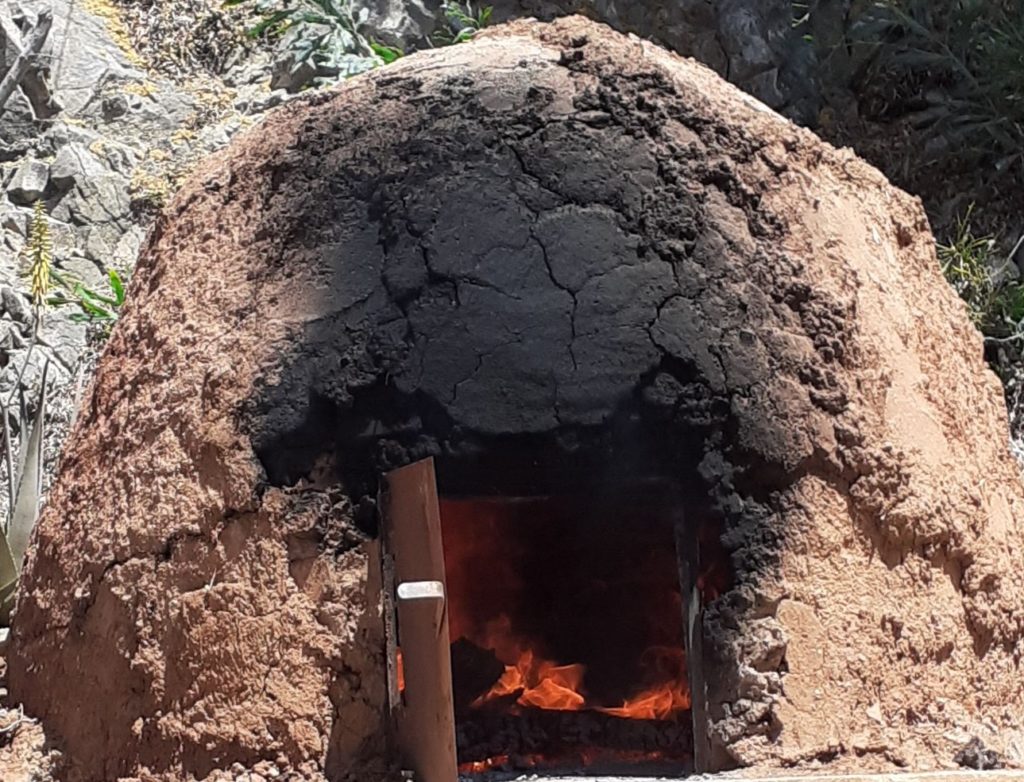 A traditional clay oven