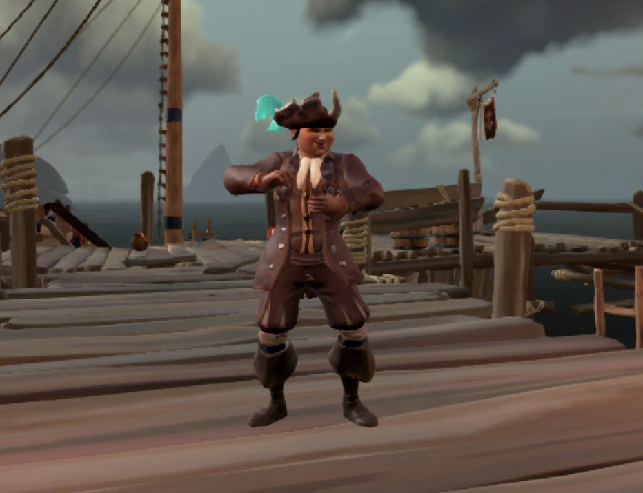 A randomly created character in Sea of Thieves