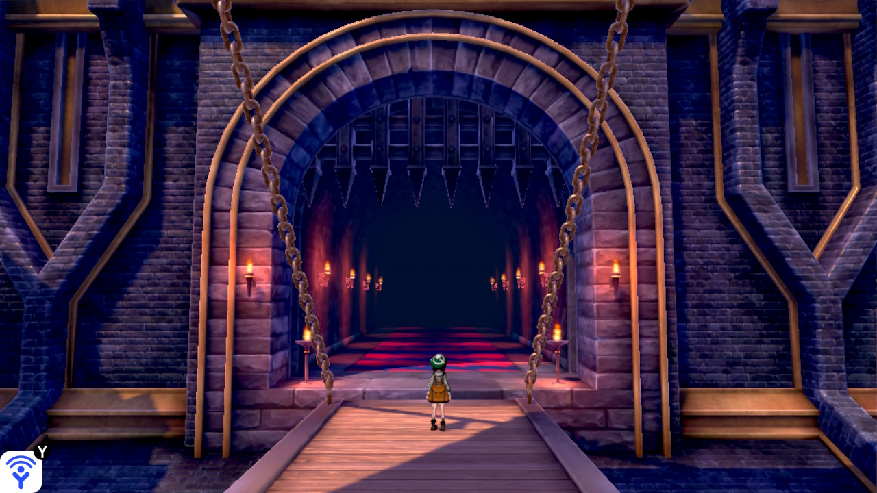 Totally not scary in any way, entering a dark castle...