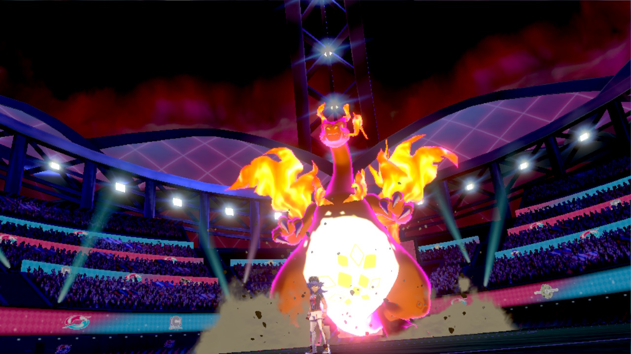 Charizard Gigantamaxes itself