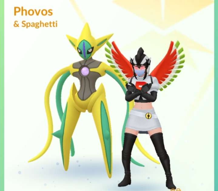 Phovos with a shiny Deoxys