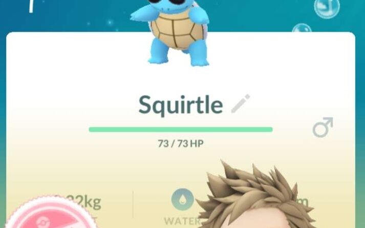 A 100% Squirtle with sun glasses