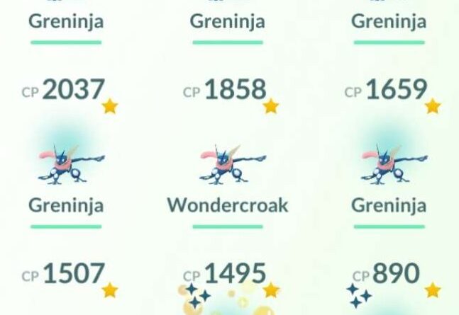 A bunch of Greninjas