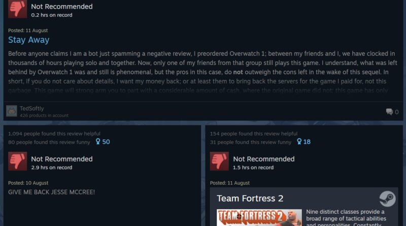 A selection of Overwatch 2 reviews