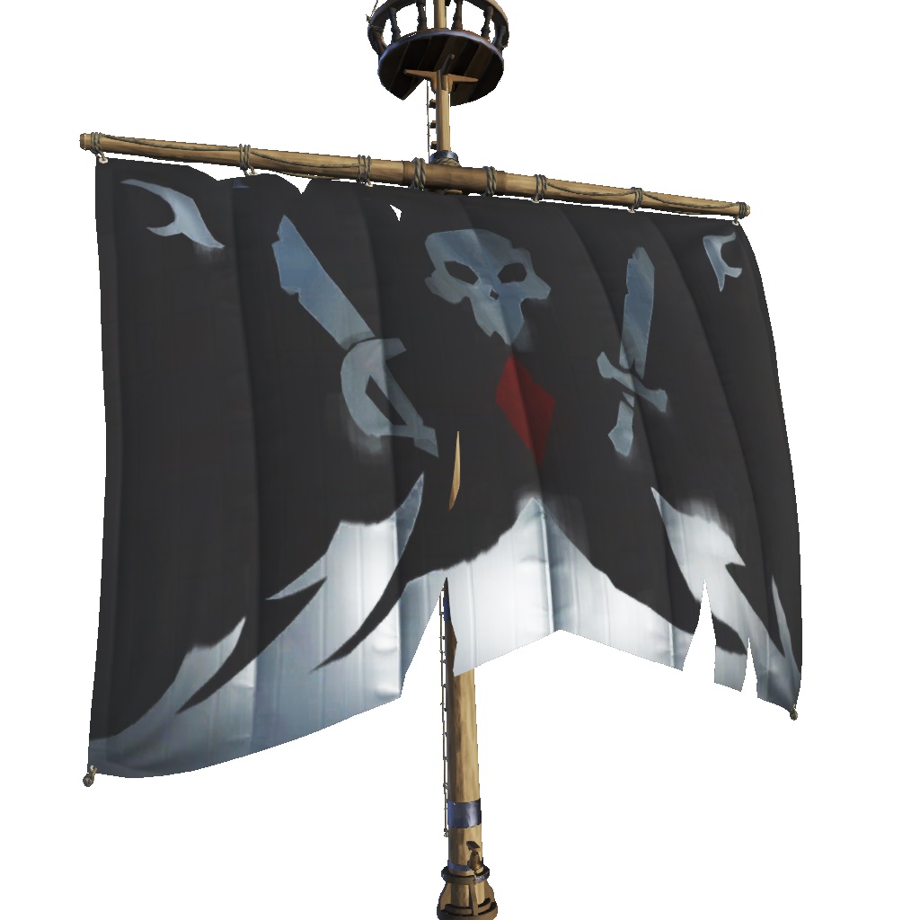 Dark Adventurer Sails. Image from the Sea of Thieves wiki.