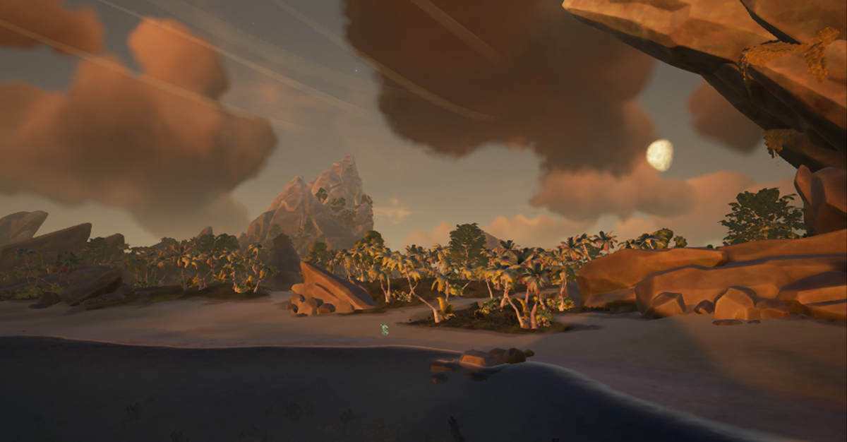 What you see as you arrive on the Shores of Gold