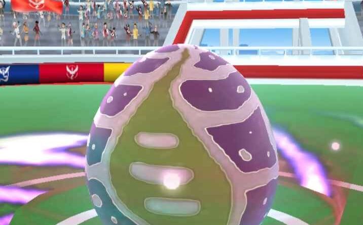 An egg for a Mega Rayquaza Elite Raid