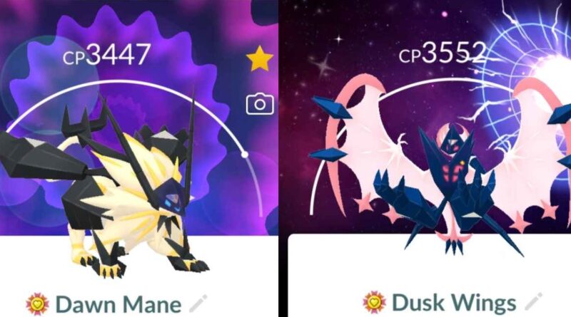 Yes, I intentionally named them backwards. Dusk Mane and Dawn Wings Fused Necrozmas