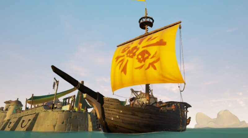 Deathbringer's Agony, with a yellow sail.