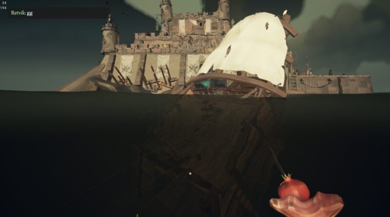 A ship sunk with a black powder barrel